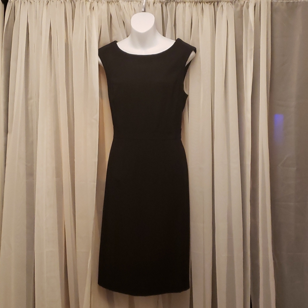 White House Black Market Black Knee Length Dress